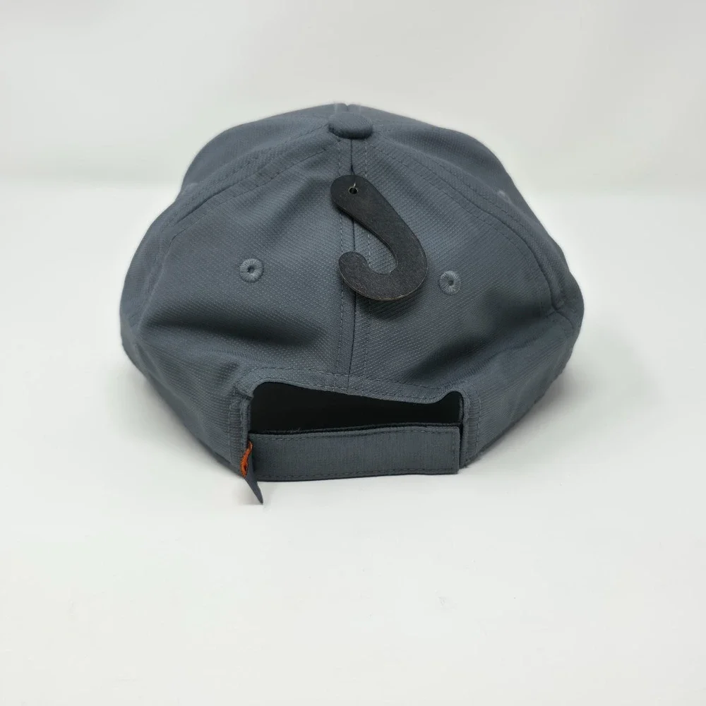 Adidas Decision Youth Cap Gray/Orange Logo Boys Hat‎ Adjustable Strap Back OSFM - Picture 3 of 7